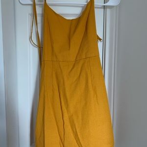 mustard dress NWOT